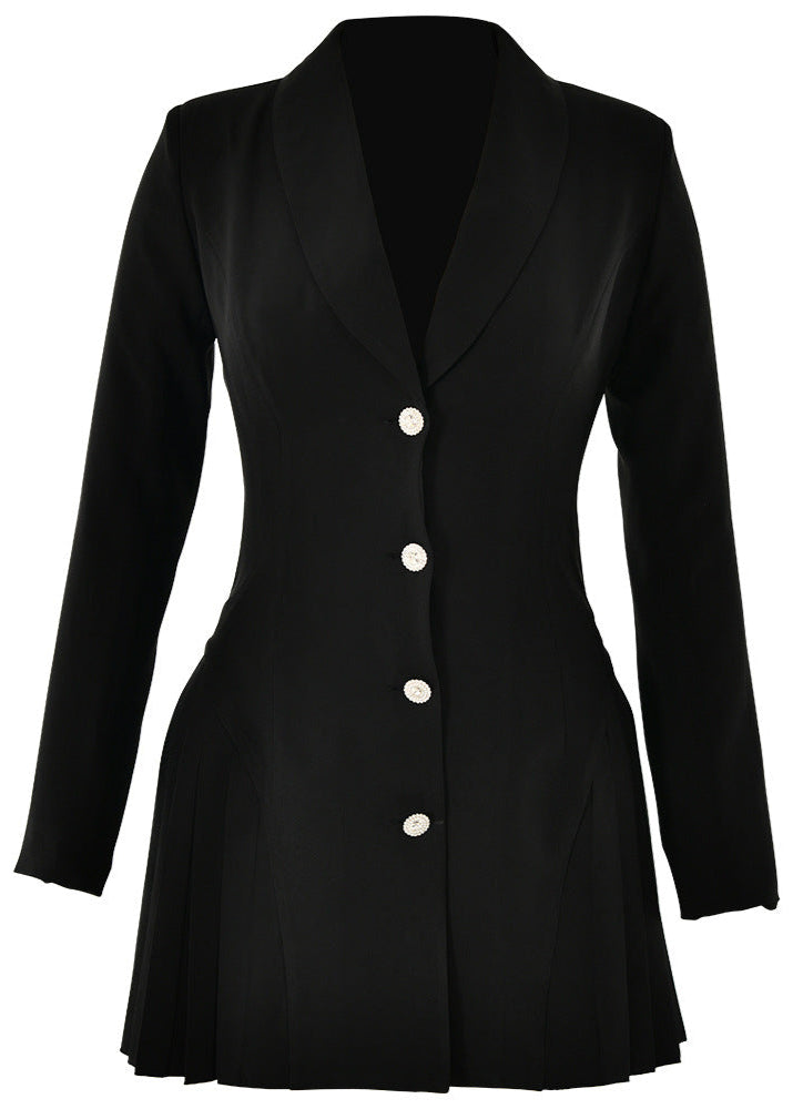 Olivia - Elegantes Damen Blazerkleid mit Falten-Design