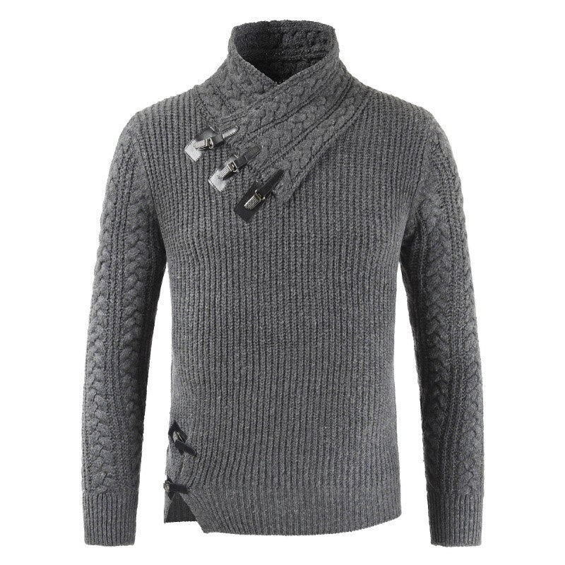 Octavian - Luxe Kaschmir Pullover für Herren Dunkelgrau