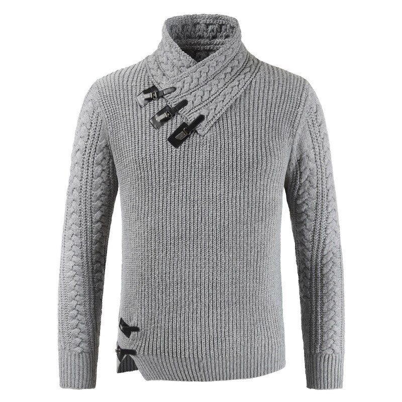 Octavian - Luxe Kaschmir Pullover für Herren Grau