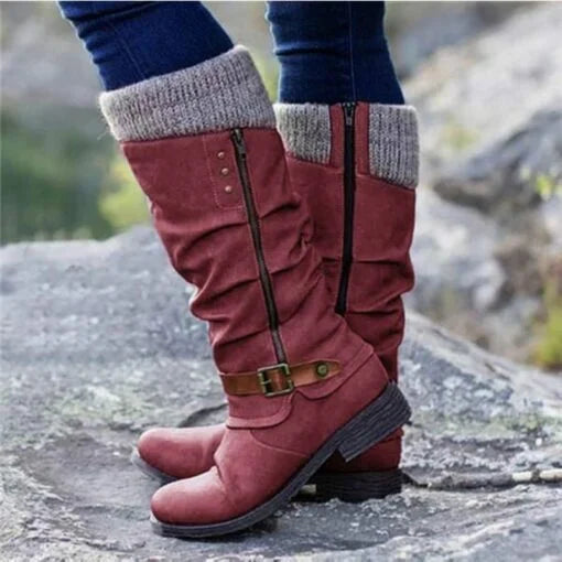 Ondina - Orthopädische Stiefel für Damen Rot