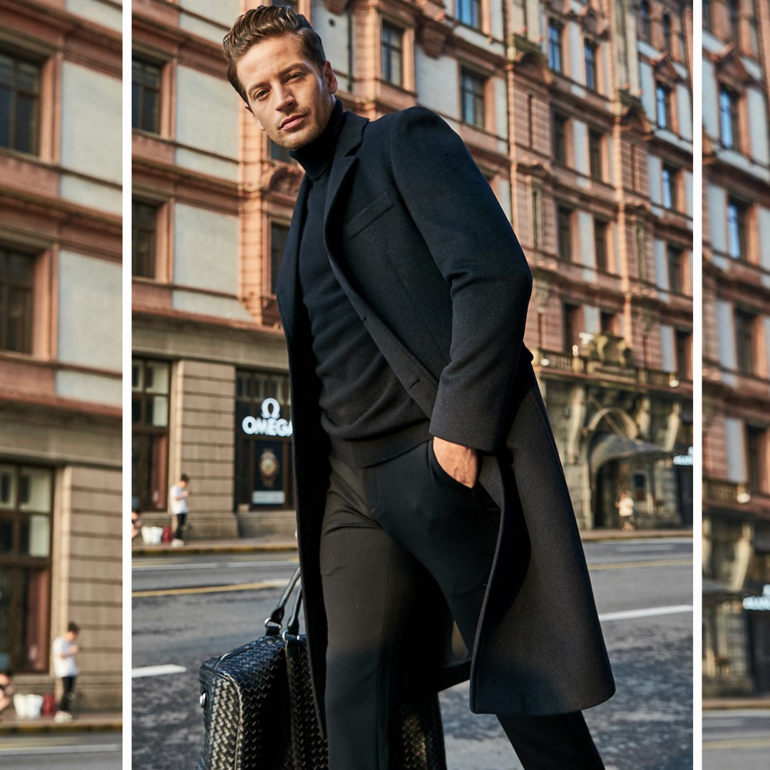 Niklas – Langer Mantel Mit Reverskragen