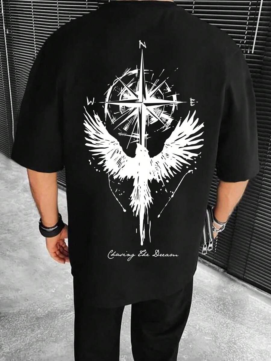 Orwin – T-Shirt Herren Adler Motiv Kurzarm Für Sommer 1