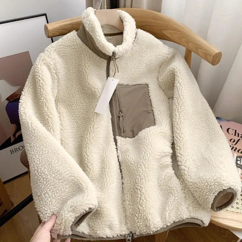 Lorena - Kuschelige Teddy Winterjacke Damen Winddicht