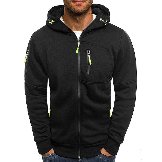 Paolo - Hochwertiger Herren Kapuzenpullover Schwarz