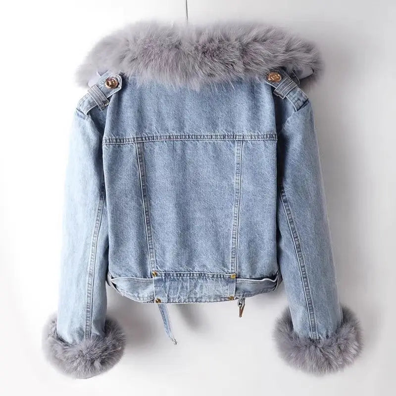 Paula - Schicke Jeansjacke für Damen Hellblau
