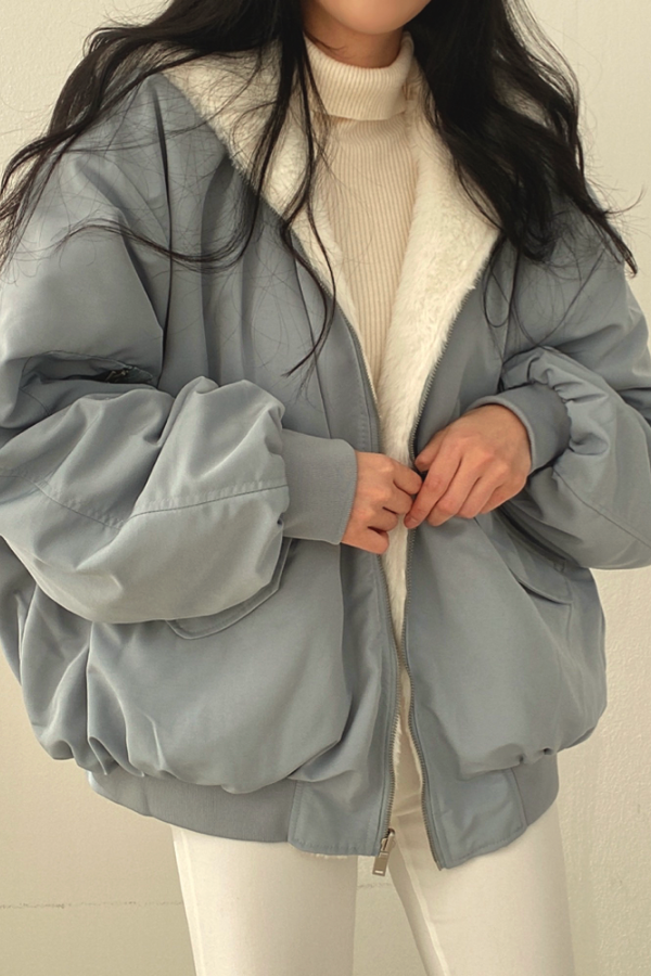 Phyllis - Stilvolle Winterjacke für Damen Hellgrau