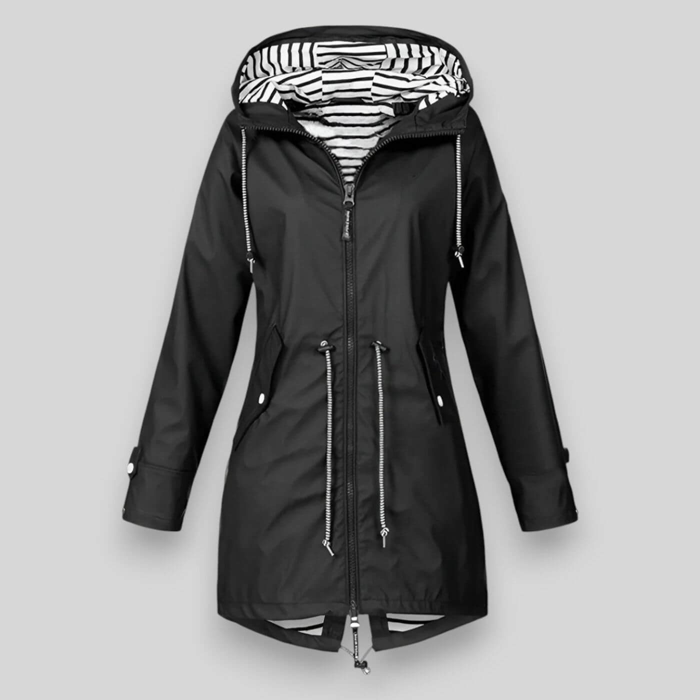 Pia - Stilvolle wasserdichte Damen Jacke Schwarz
