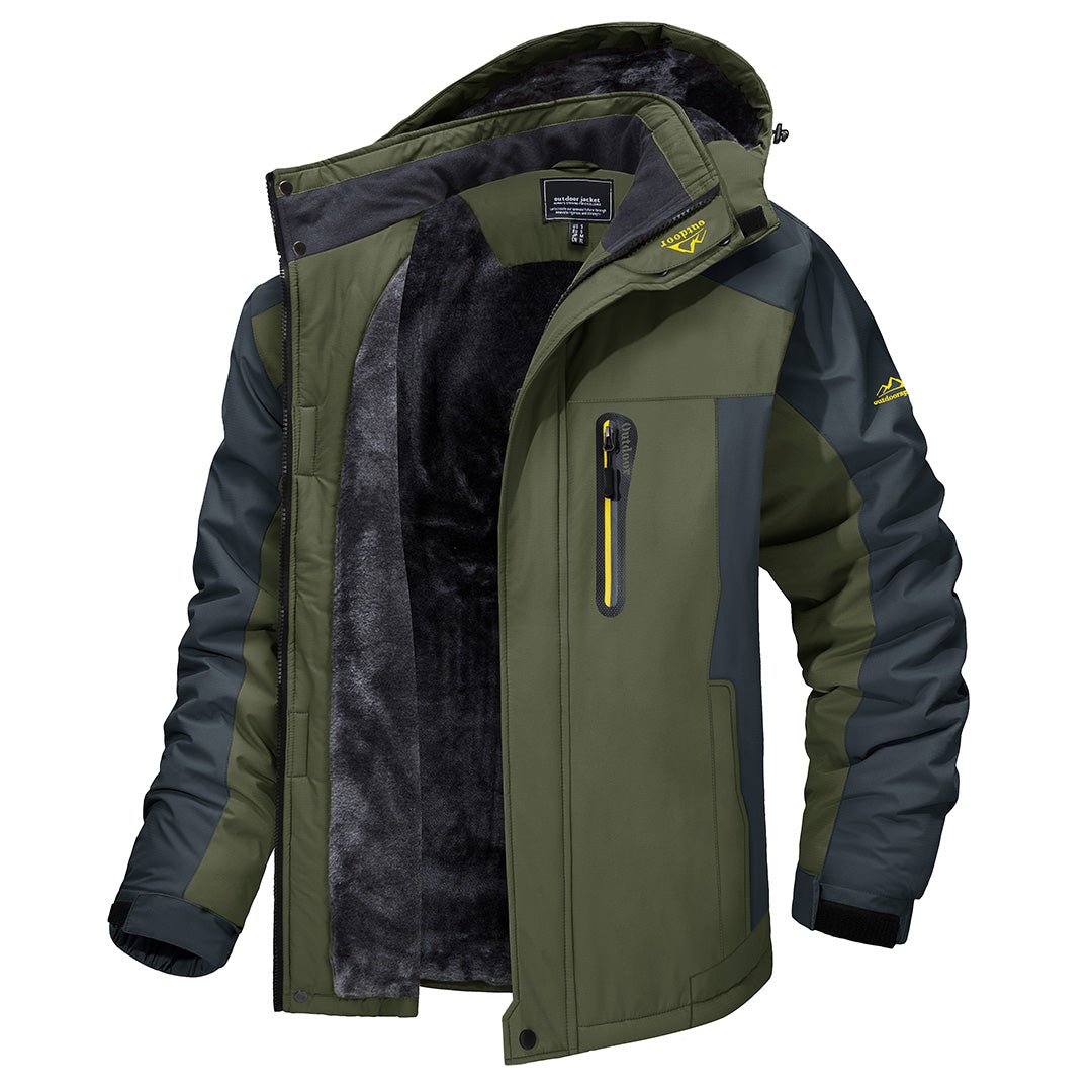 Pier - Wasserdichte Winterjacke Grün