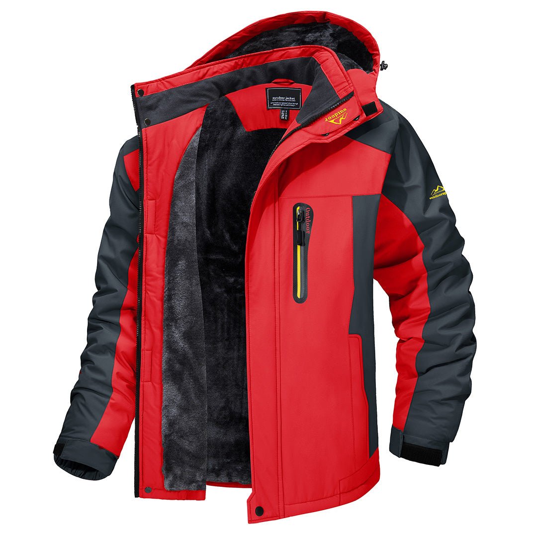 Pier - Wasserdichte Winterjacke Rot