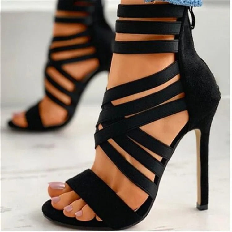 Priszilla - Elegante und Hochhackige Absätze Schwarz 4