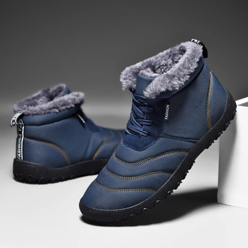 Qadir - Herren Barfußschuhe wasserdicht & bequem Dunkelblau