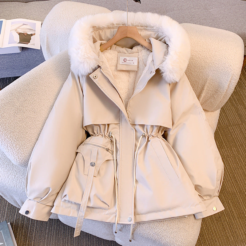 Quenora - Schicker Damen Winterschutz Mantel Weiß