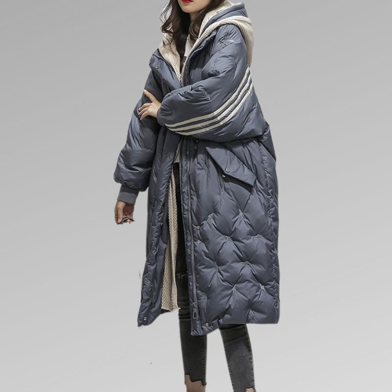 Quirita - Premium Damen Pufferjacke warm & stylisch Blau