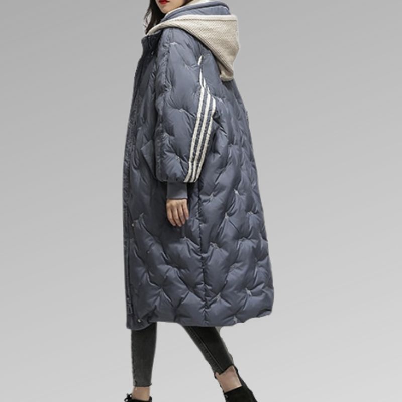 Quirita - Premium Damen Pufferjacke warm & stylisch Blau