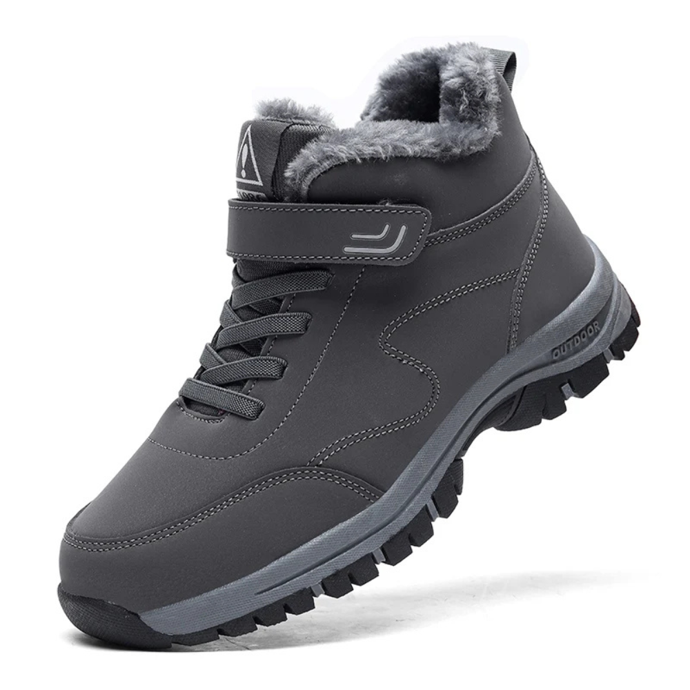 Reinald - Winterstiefel Elegant Warm Rutschfest Grau