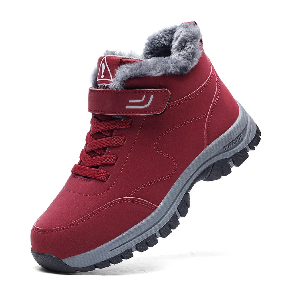 Reinald - Winterstiefel Elegant Warm Rutschfest Rot