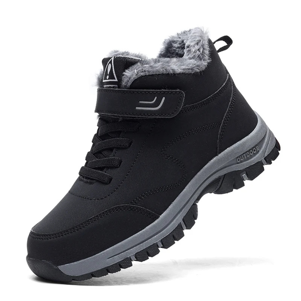 Reinald - Winterstiefel Elegant Warm Rutschfest Schwarz