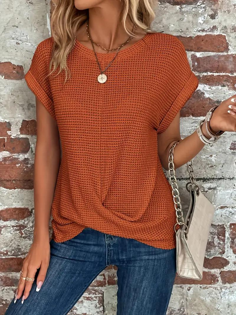 Ruth - Damen T-Shirt Modisch Orange 2