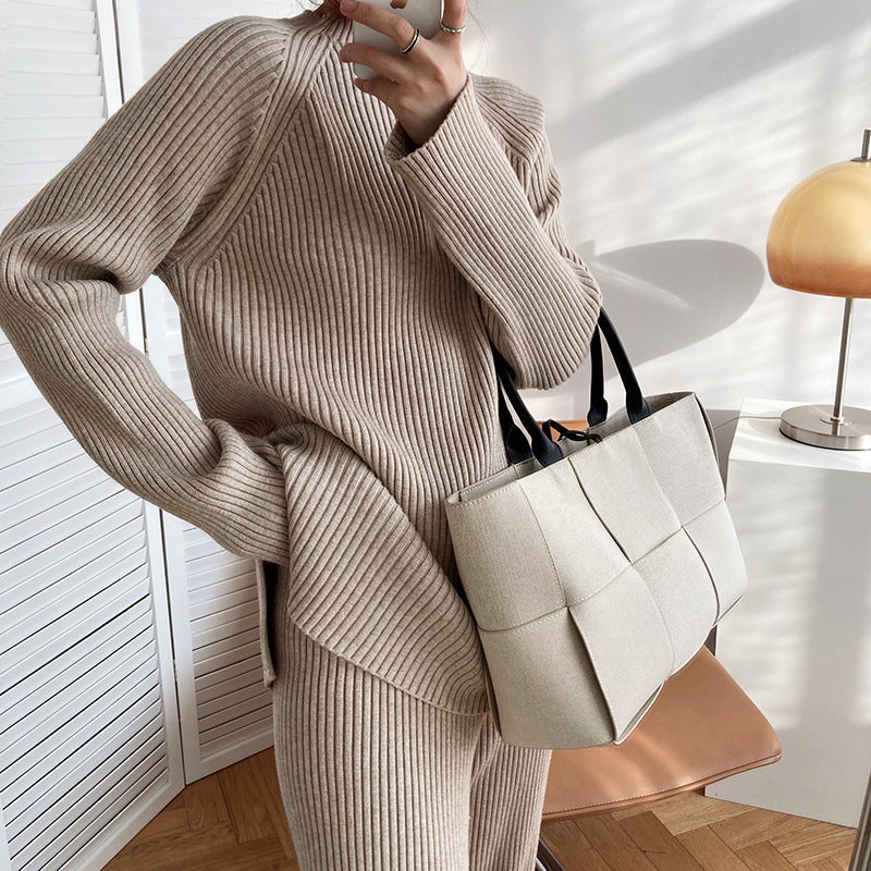 Nora – Zweiteiliges Damen Set Gestrickt Lässig Elegant