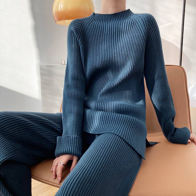 Nora – Zweiteiliges Damen Set Gestrickt Lässig Elegant