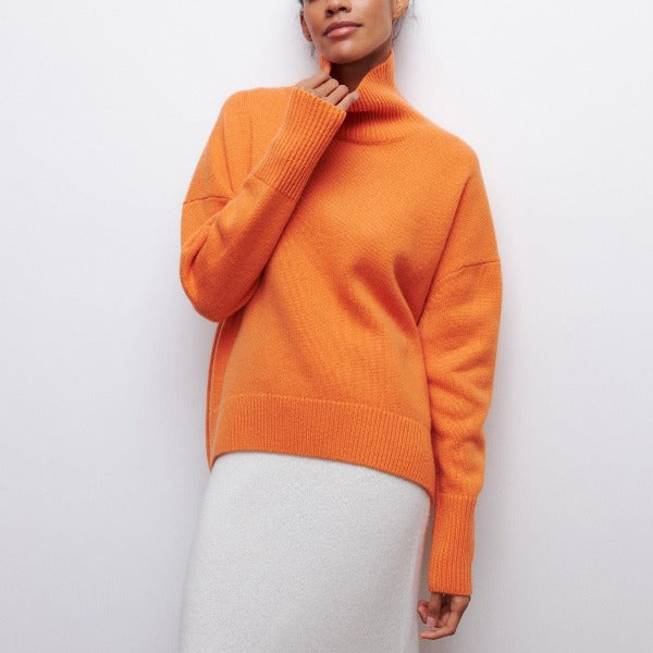 Orlanda - Rollkragenpullover gestrickt für Damen