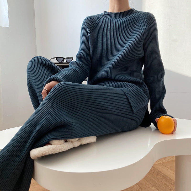 Nora – Zweiteiliges Damen Set Gestrickt Lässig Elegant
