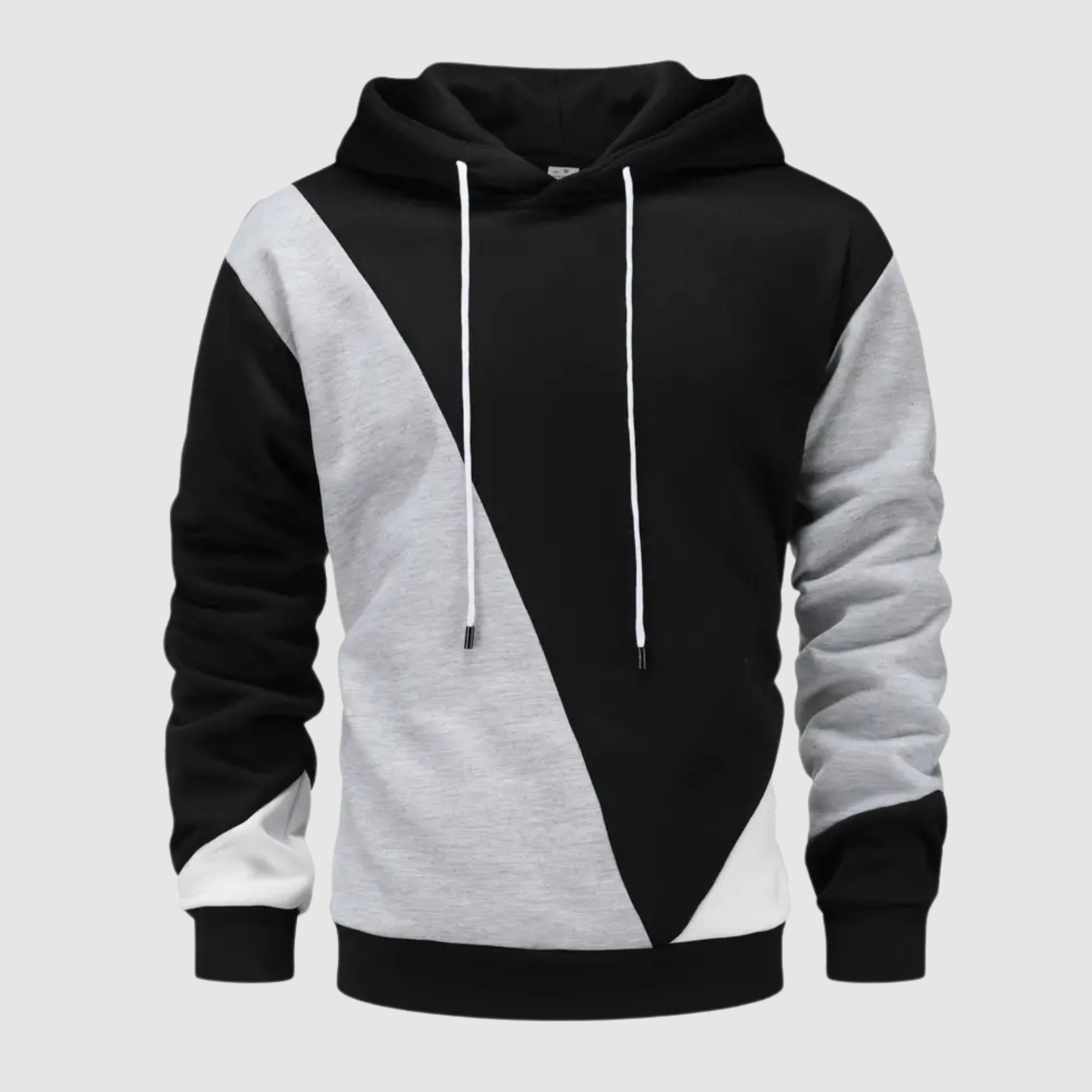 Franziskus - Herren Farbblock Kapuzenpullover mit Kordelzug