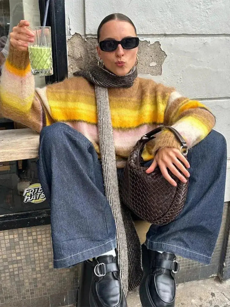 Edith – Klassischer Pullover Mit Rundhalsausschnitt