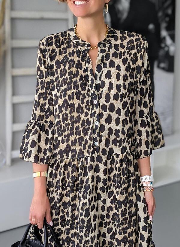 Saloméa - Stilvolles Leopardendruck Damenkleid Tier 2