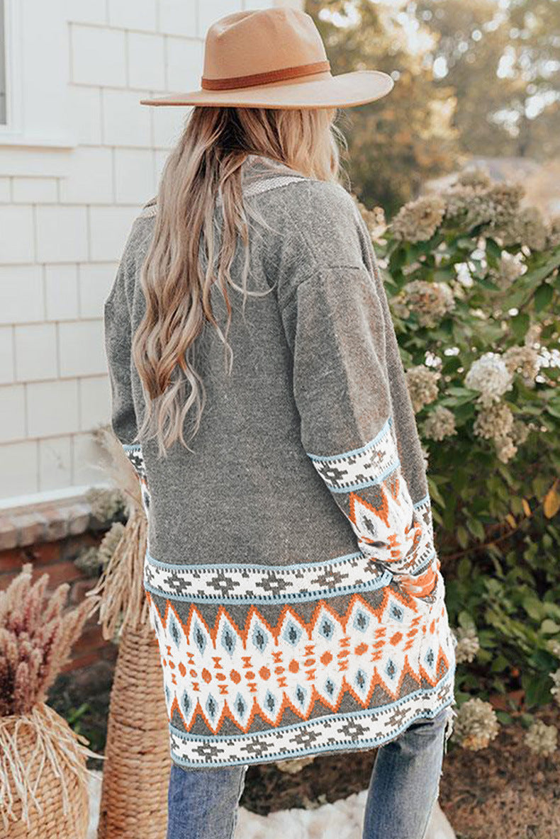 Julissa - Halb-langer gestrickter Damen-Cardigan