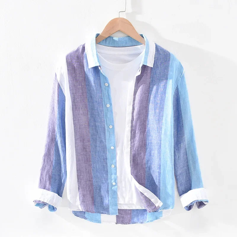 Siebold - Elegantes Leinenhemd Blau