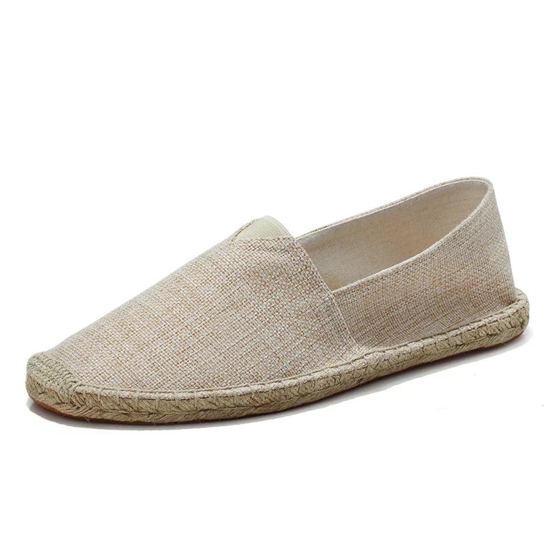 Sina - Espadrilles aus Hanf-Canvas Lässig und Bequem Apricot