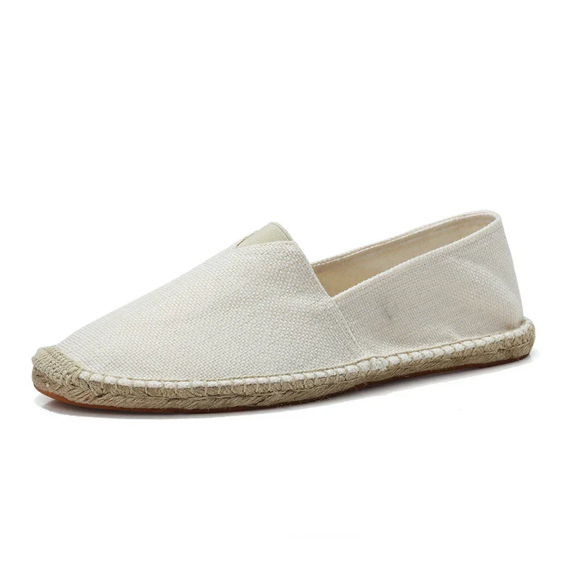 Sina - Espadrilles aus Hanf-Canvas Lässig und Bequem WeiB