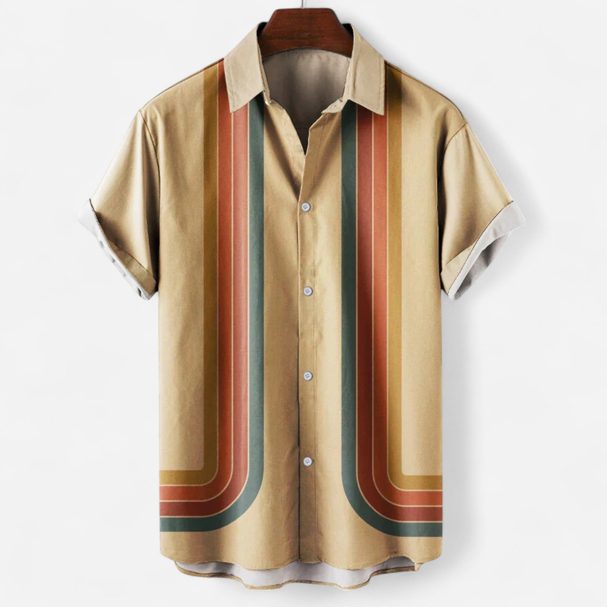 Théo- Leichte Sommerhemd aus Leinen Beige