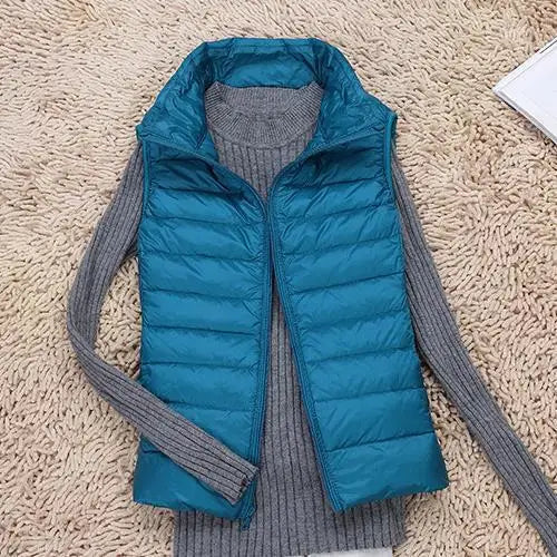 Tiziana - Pufferweste Ultraleicht Bequem Warm Modern Blau