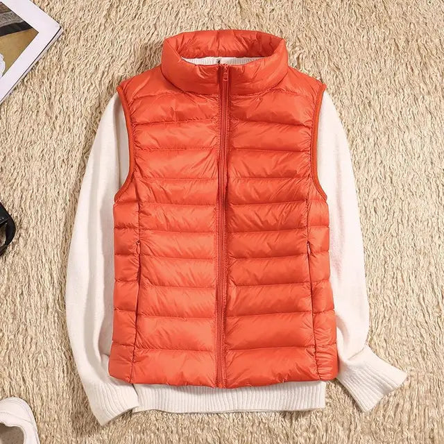 Tiziana - Pufferweste Ultraleicht Bequem Warm Modern Orange
