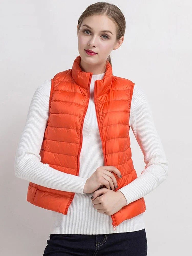 Tiziana - Pufferweste Ultraleicht Bequem Warm Modern Orange