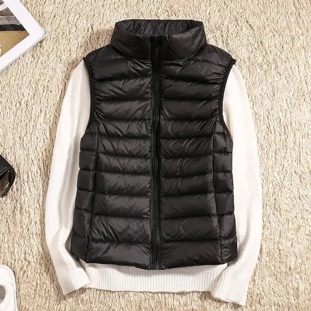 Tiziana - Pufferweste Ultraleicht Bequem Warm Modern Schwarz