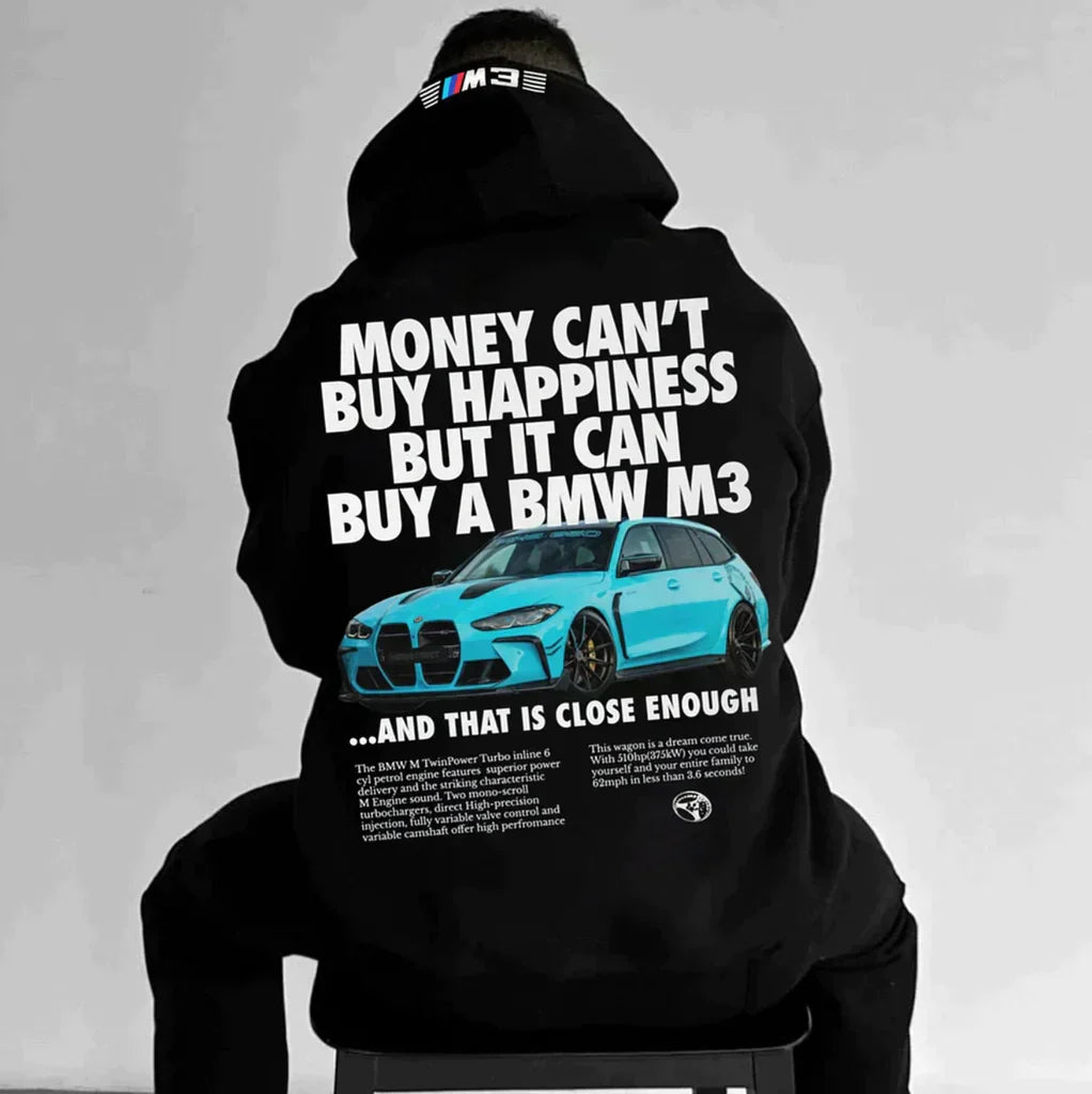 Tom - Zip Hoodie Oversize Passform Polyester Modern Schwarz