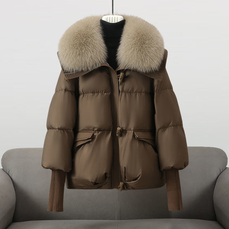 Tonja - Windjacke Elegant Leicht Atmungsaktiv Übergangszeit Braun