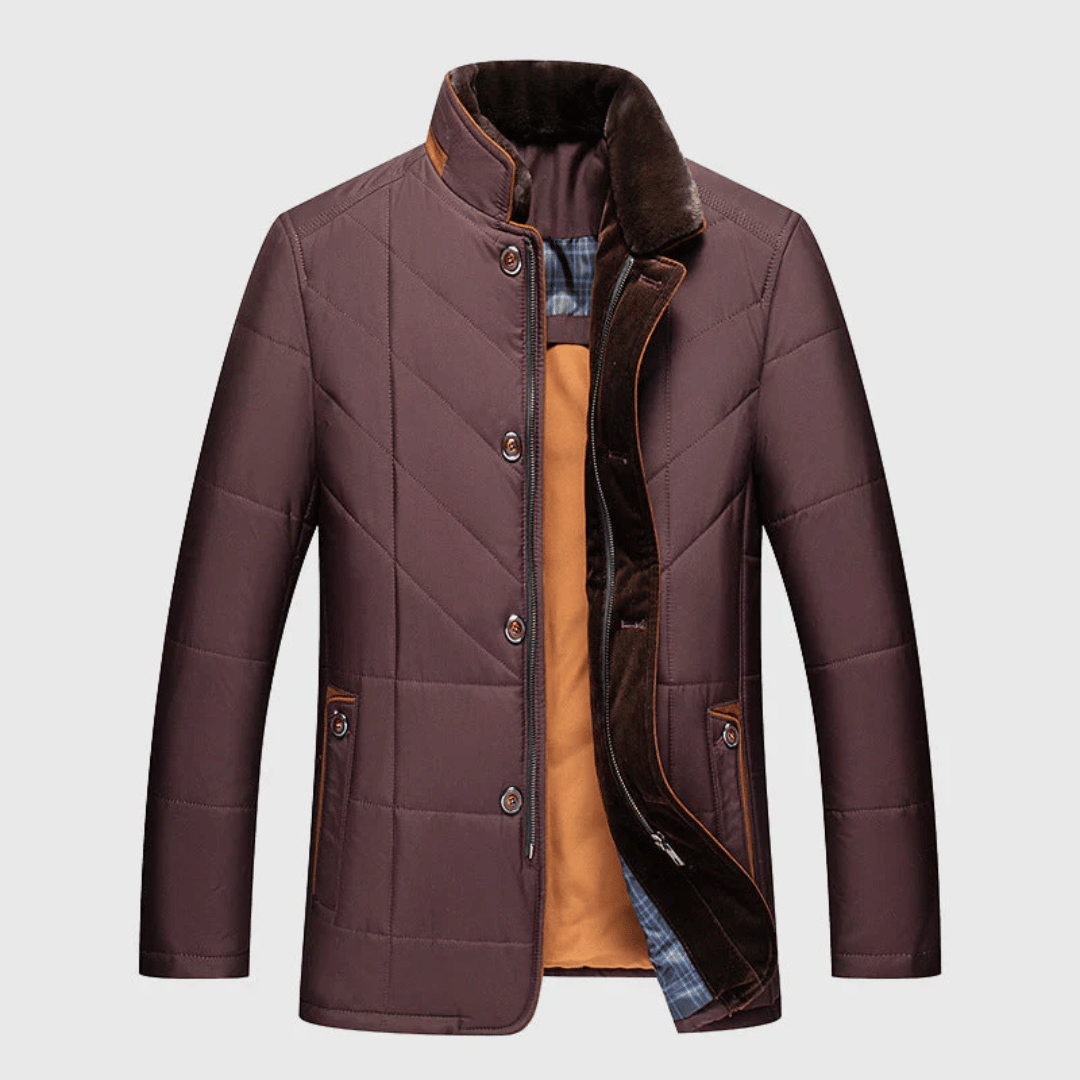 Torben - Jacke Elegant Klassisch Warm Bequem Trendig Burgundisch