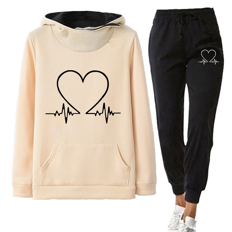 Tyrza – Damen-Zweiteiler, gemütlich, sanft, weich, modern Beige