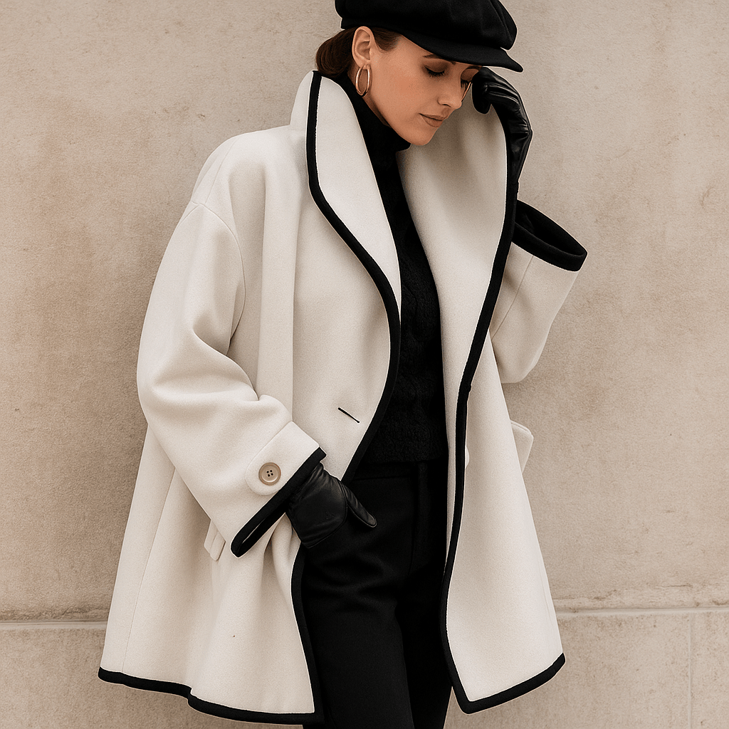 Ulicia – Eleganter Damen Trenchcoat aus weichem Stoff Weiß