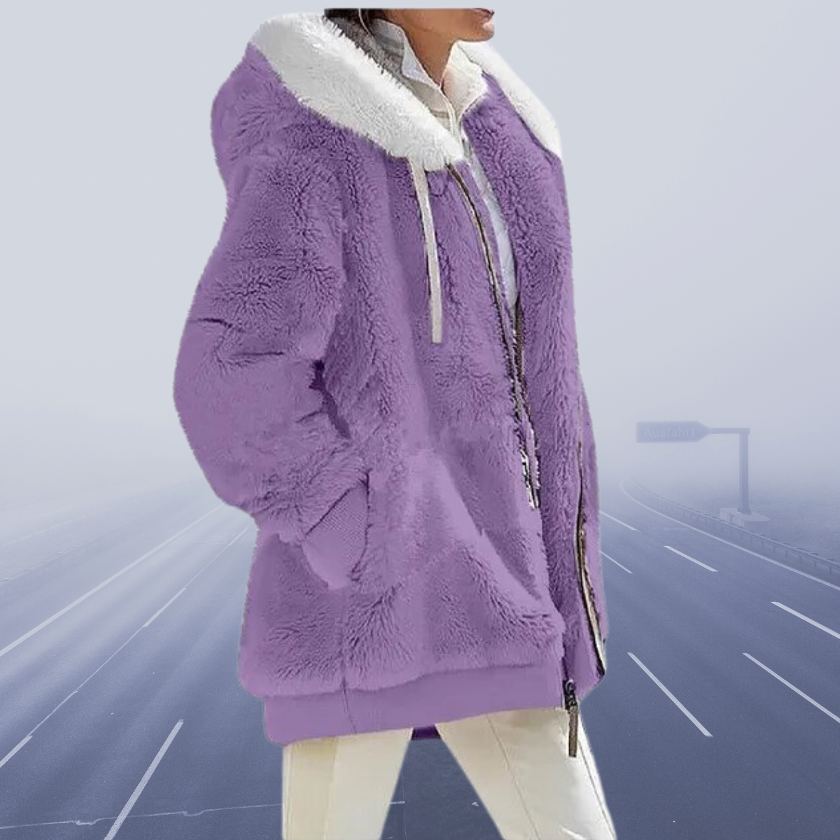 Tonia - Fleecejacke Bequem Superwarm Weich Modern