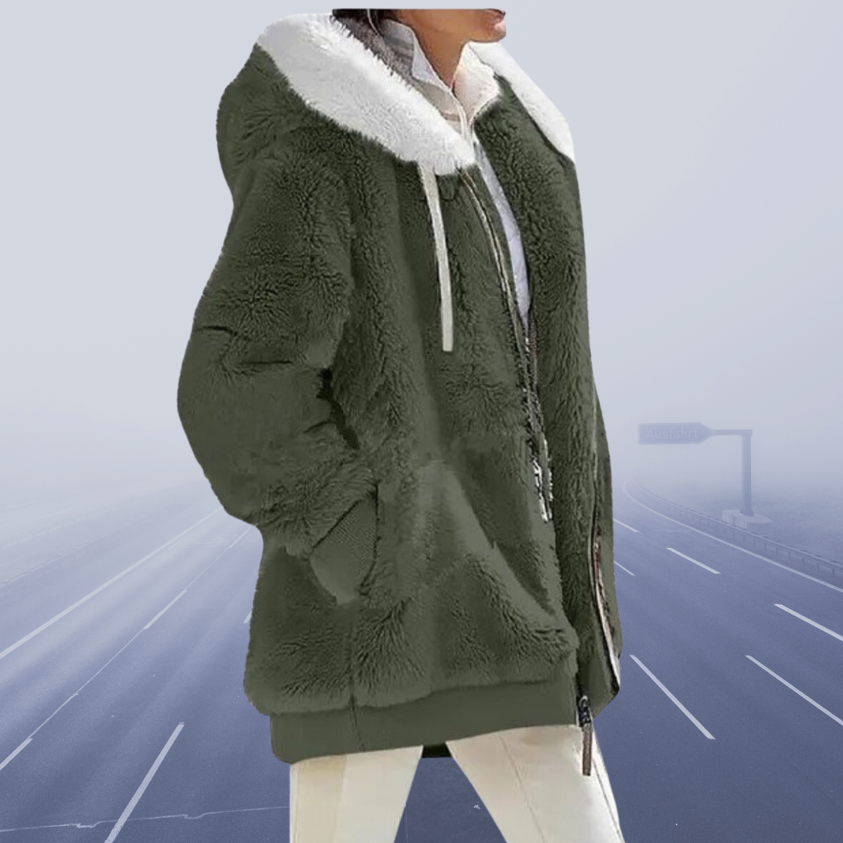 Tonia - Fleecejacke Bequem Superwarm Weich Modern