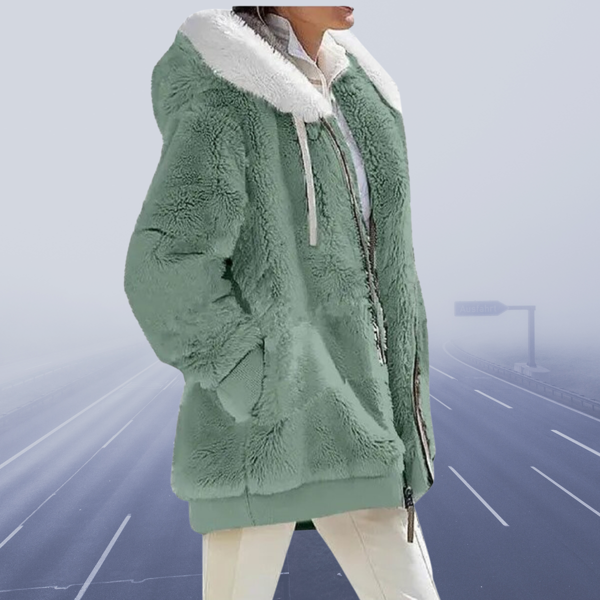 Tonia - Fleecejacke Bequem Superwarm Weich Modern