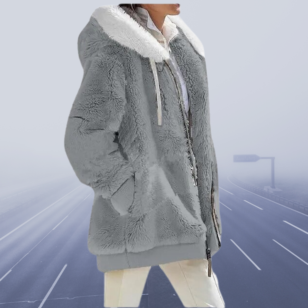 Tonia - Fleecejacke Bequem Superwarm Weich Modern