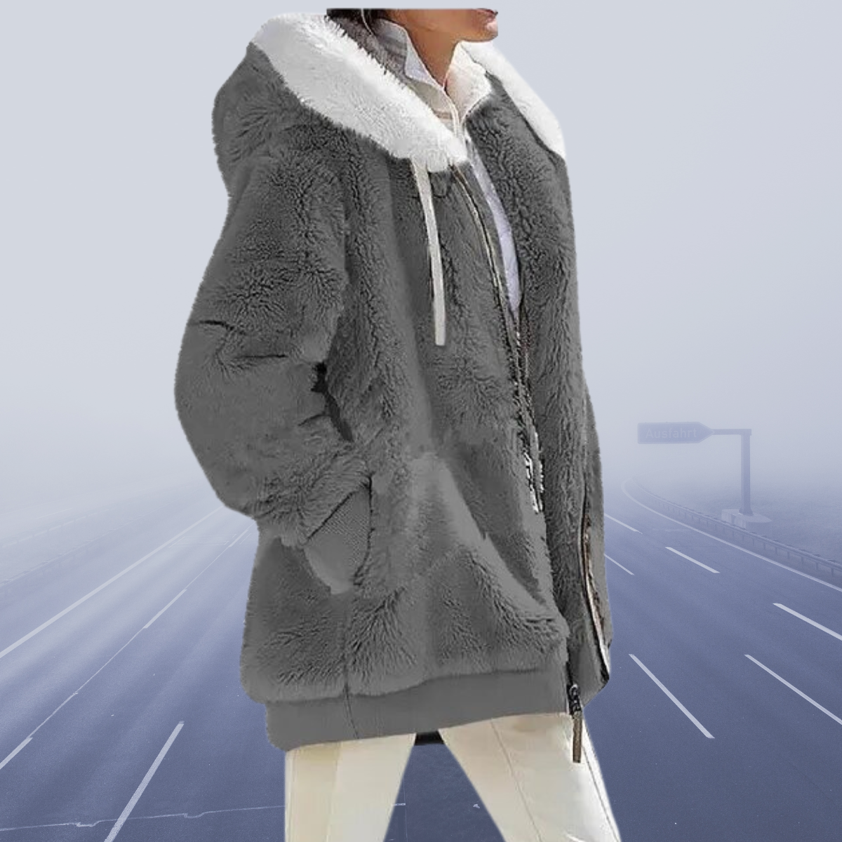 Tonia - Fleecejacke Bequem Superwarm Weich Modern