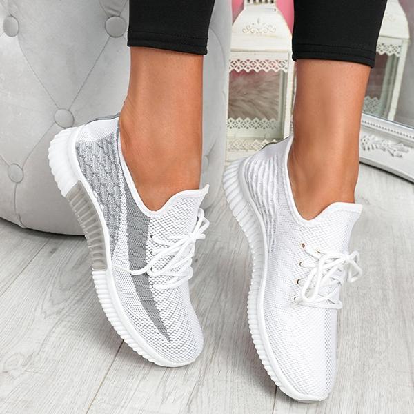 Ursina – Atmungsaktive leichte Schuhe für Alltag Weiß