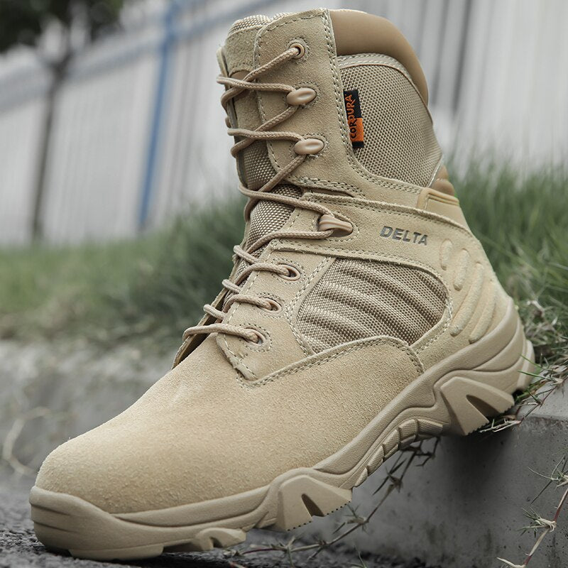 Veith - Taktische Militärstiefel Robust & Rutschfest Beige